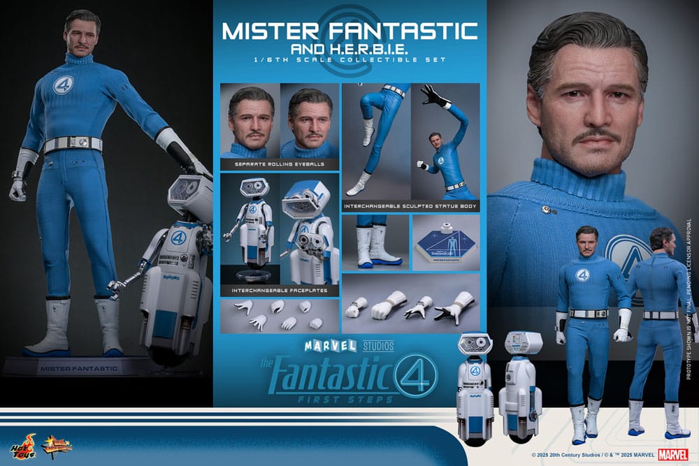 MISTER FANTASTIC & H.E.R.B.I.E. – FIRST STEPS 1/6 FIGURES (HOT TOYS – FANTASTIC FOUR)