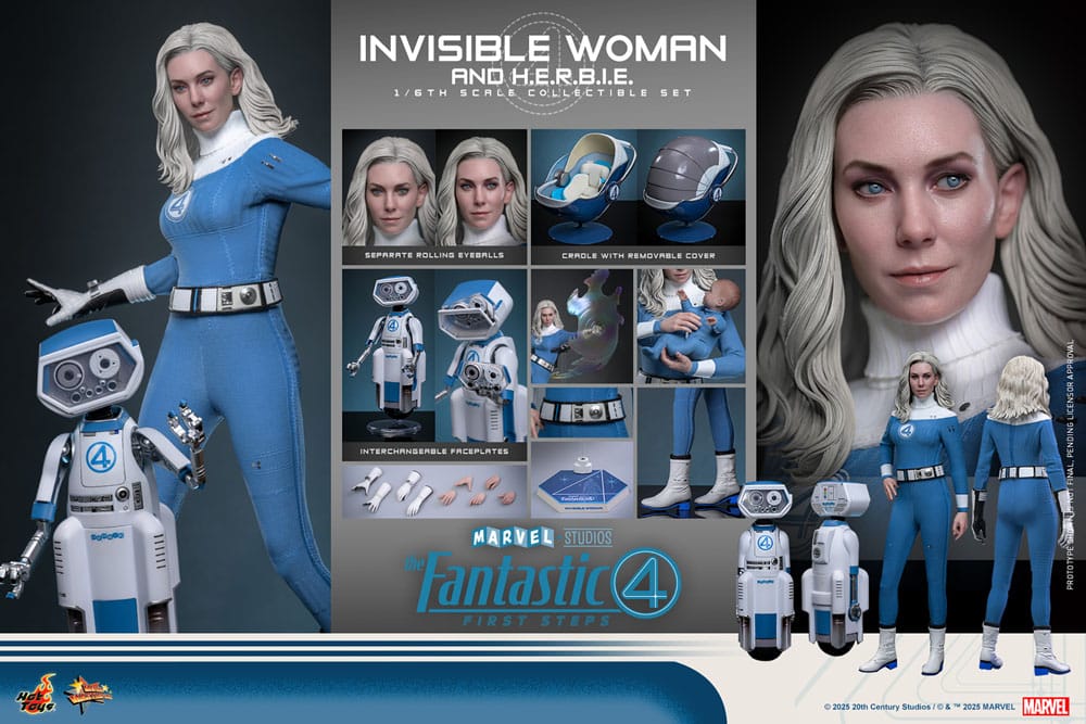 INVISIBLE WOMAN & H.E.R.B.I.E. – FIRST STEPS 1/6 FIGURES (HOT TOYS – FANTASTIC FOUR)