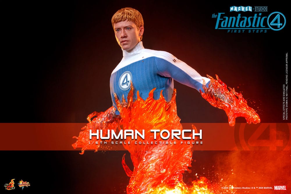HUMAN TORCH – FIRST STEPS FIGURE MOVIE MASTERPIECE 1/6 HOT TOYS (MARVEL – FANTASTIC FOUR)
