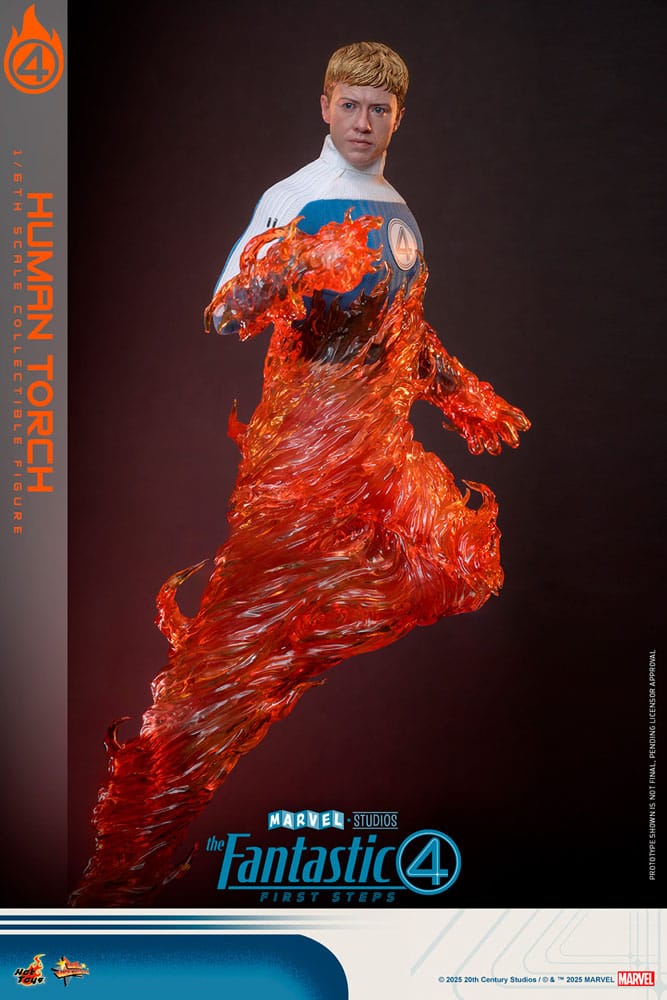 HUMAN TORCH – FIRST STEPS FIGURE MOVIE MASTERPIECE 1/6 HOT TOYS (MARVEL – FANTASTIC FOUR)