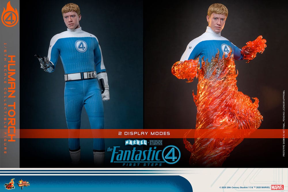 HUMAN TORCH – FIRST STEPS FIGURE MOVIE MASTERPIECE 1/6 HOT TOYS (MARVEL – FANTASTIC FOUR)