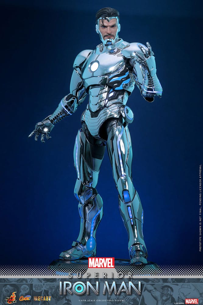 SUPERIOR IRON MAN – FIGURA HOT TOYS DIECAST 1/6 32 CM (COMIC MASTERPIECE SERIES – VERSIÓN CÓMIC)