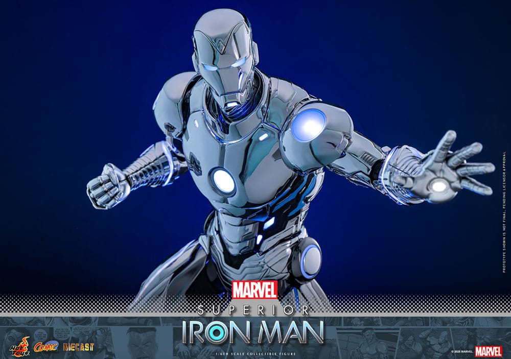 SUPERIOR IRON MAN – FIGURA HOT TOYS DIECAST 1/6 32 CM (COMIC MASTERPIECE SERIES – VERSIÓN CÓMIC)