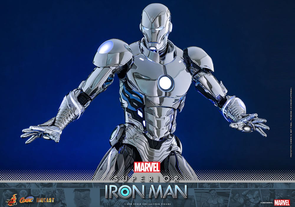 SUPERIOR IRON MAN – FIGURA HOT TOYS DIECAST 1/6 32 CM (COMIC MASTERPIECE SERIES – VERSIÓN CÓMIC)