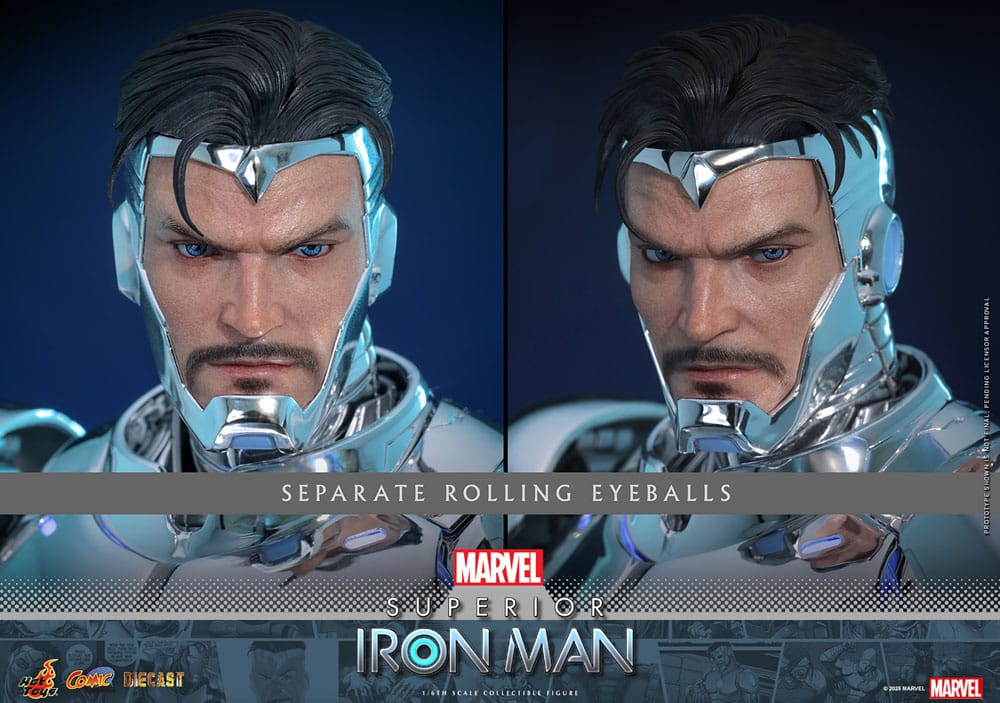 SUPERIOR IRON MAN – FIGURA HOT TOYS DIECAST 1/6 32 CM (COMIC MASTERPIECE SERIES – VERSIÓN CÓMIC)
