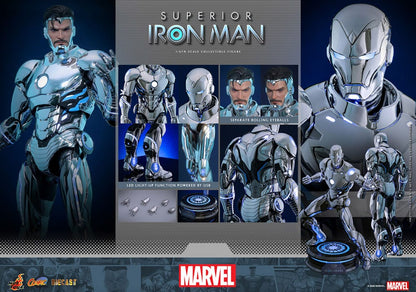 SUPERIOR IRON MAN – FIGURA HOT TOYS DIECAST 1/6 32 CM (COMIC MASTERPIECE SERIES – VERSIÓN CÓMIC)