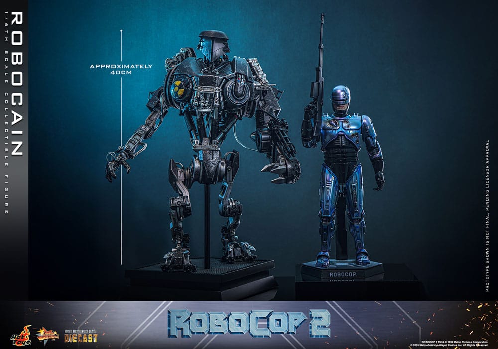 ROBOCAIN – FIGURA HOT TOYS DIECAST 1/6 40 CM (ROBOCOP 2 – MOVIE MASTERPIECE)