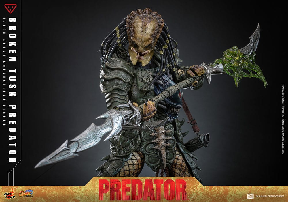 BROKEN TUSK PREDATOR – ALIEN VS. PREDATOR – COMIC MASTERPIECE HOT TOYS