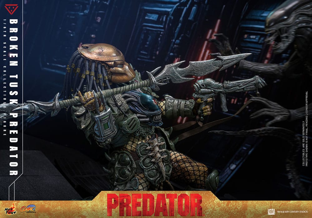 BROKEN TUSK PREDATOR – ALIEN VS. PREDATOR – COMIC MASTERPIECE HOT TOYS