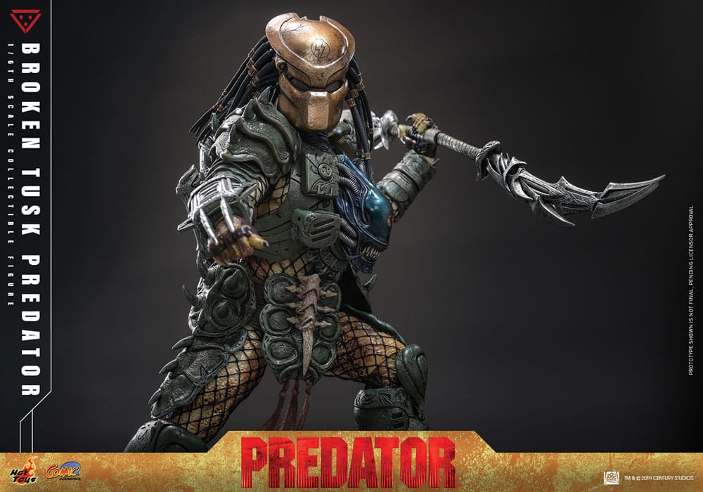BROKEN TUSK PREDATOR – ALIEN VS. PREDATOR – COMIC MASTERPIECE HOT TOYS
