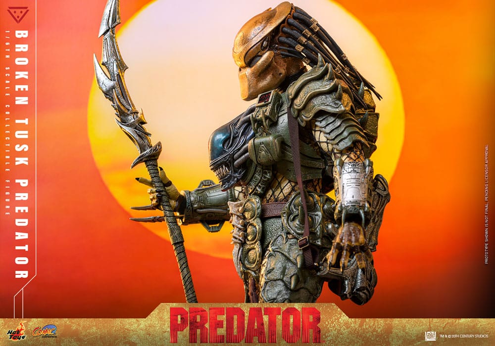 BROKEN TUSK PREDATOR – ALIEN VS. PREDATOR – COMIC MASTERPIECE HOT TOYS