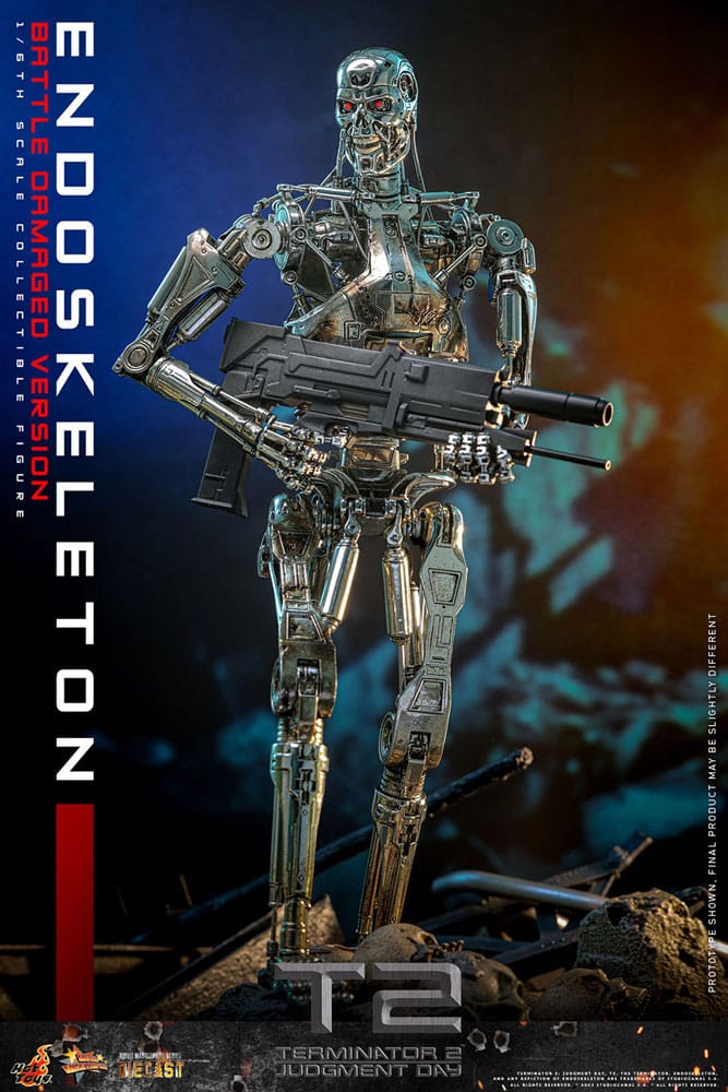 ENDOESQUELETO BATTLE DAMAGED VERSION – TERMINATOR 2: EL JUICIO FINAL – HOT TOYS