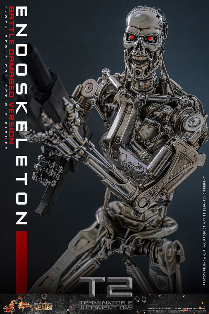 ENDOESQUELETO BATTLE DAMAGED VERSION – TERMINATOR 2: EL JUICIO FINAL – HOT TOYS