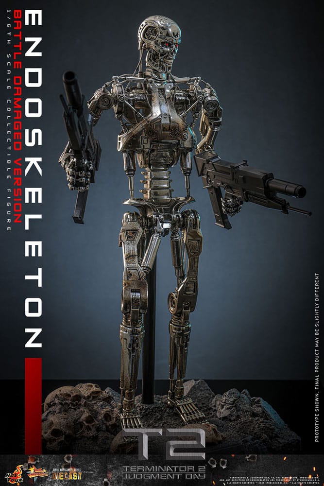 ENDOESQUELETO BATTLE DAMAGED VERSION – TERMINATOR 2: EL JUICIO FINAL – HOT TOYS