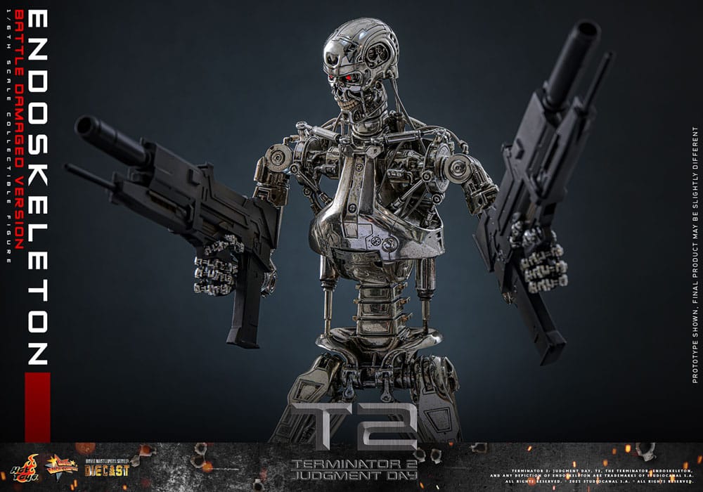 ENDOESQUELETO BATTLE DAMAGED VERSION – TERMINATOR 2: EL JUICIO FINAL – HOT TOYS