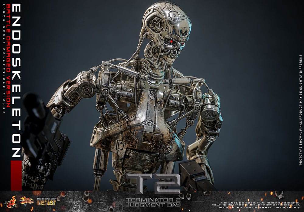 ENDOESQUELETO BATTLE DAMAGED VERSION – TERMINATOR 2: EL JUICIO FINAL – HOT TOYS