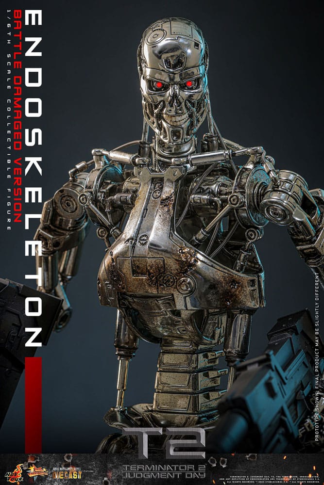 ENDOESQUELETO BATTLE DAMAGED VERSION – TERMINATOR 2: EL JUICIO FINAL – HOT TOYS