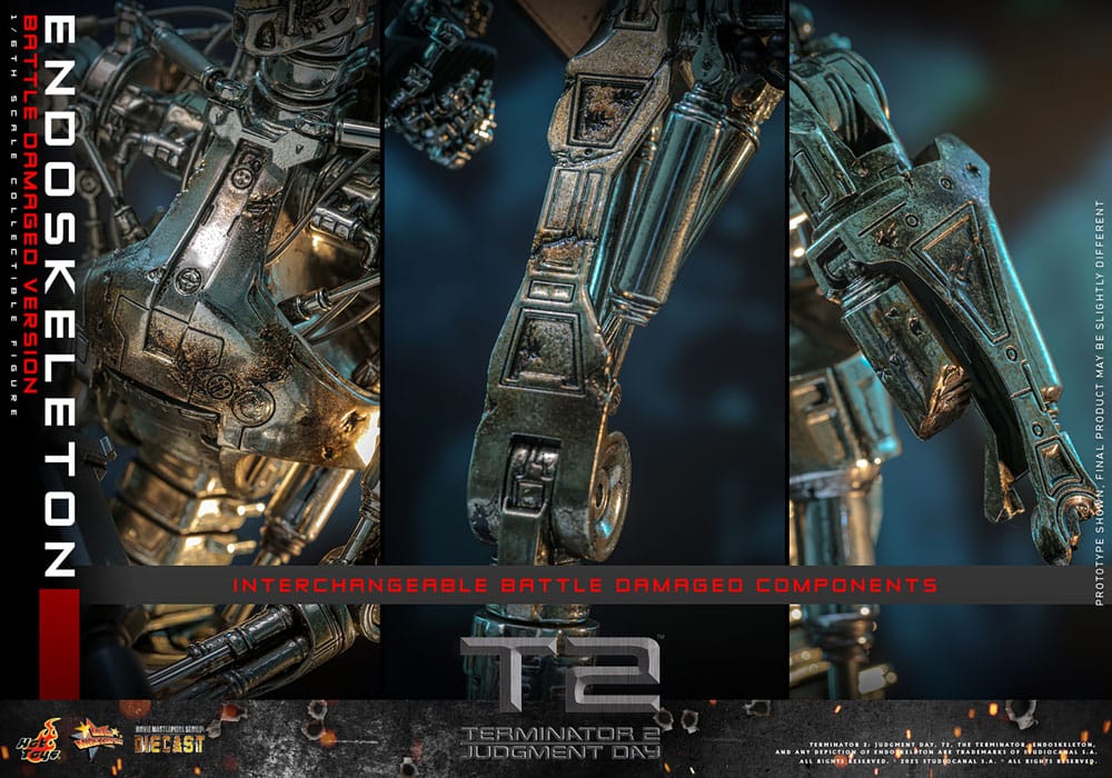 ENDOESQUELETO BATTLE DAMAGED VERSION – TERMINATOR 2: EL JUICIO FINAL – HOT TOYS