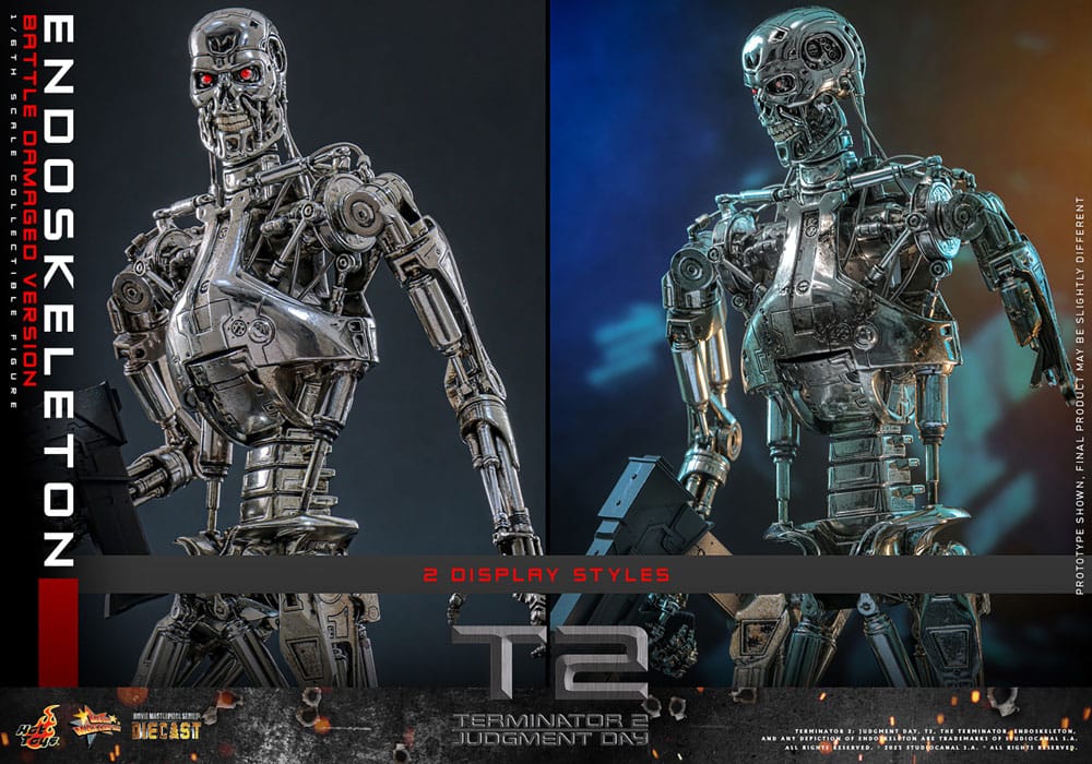 ENDOESQUELETO BATTLE DAMAGED VERSION – TERMINATOR 2: EL JUICIO FINAL – HOT TOYS