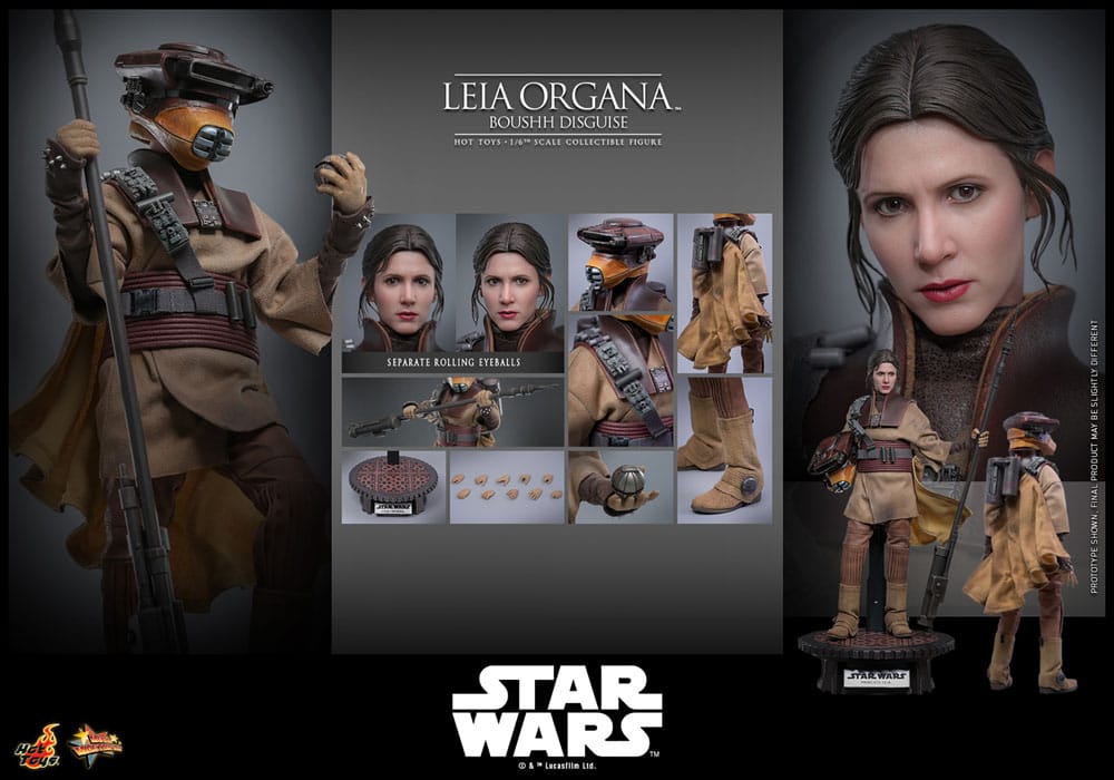 LEIA ORGANA – MOVIE MASTERPIECE 1/6 (BOUSHH DISGUISE) HOT TOYS – STAR WARS, 27 CM