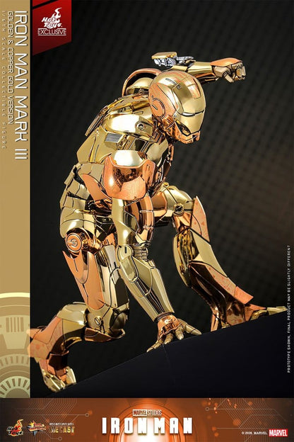 IRON MAN MARK III (GOLDEN & COPPER GOLD VERSION) FIGURA MOVIE MASTERPIECE DIECAST 1/6 MARVEL 33 CM