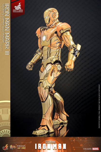 IRON MAN MARK III (GOLDEN & COPPER GOLD VERSION) FIGURA MOVIE MASTERPIECE DIECAST 1/6 MARVEL 33 CM