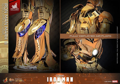 IRON MAN MARK III (GOLDEN & COPPER GOLD VERSION) FIGURA MOVIE MASTERPIECE DIECAST 1/6 MARVEL 33 CM