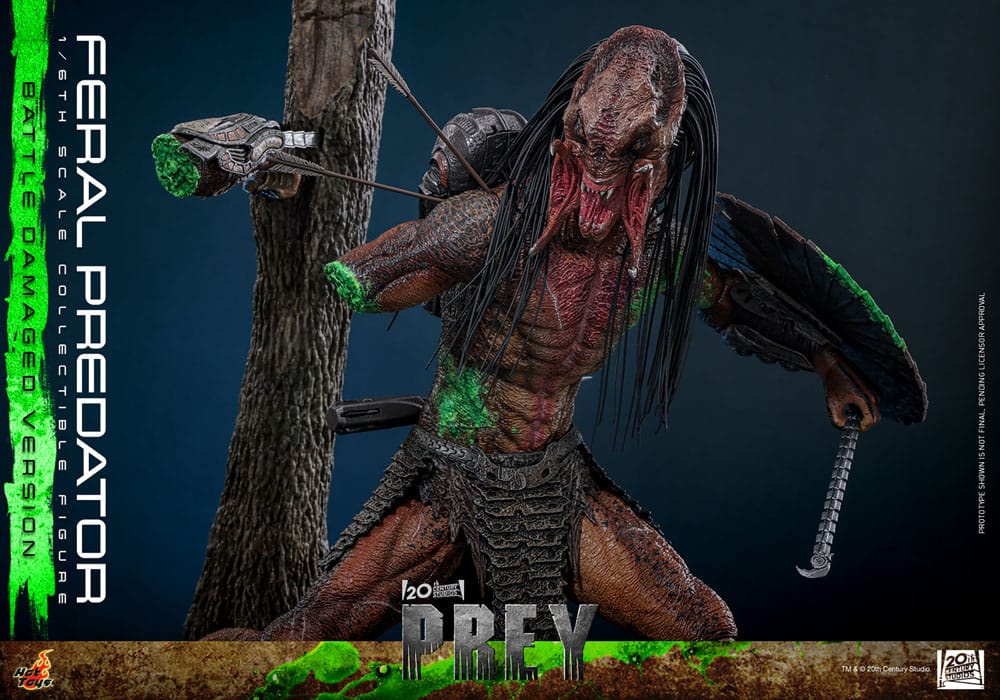 FERAL PREDATOR (BATTLE DAMAGED VERSION) – FIGURA 1/6 – PREY (HOT TOYS)
