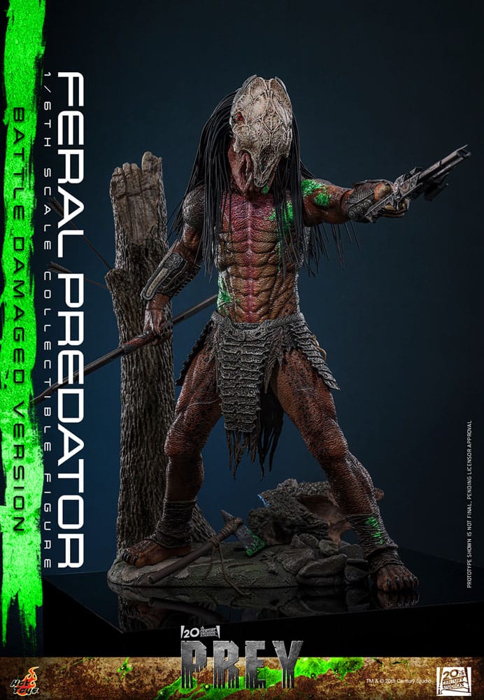 FERAL PREDATOR (BATTLE DAMAGED VERSION) – FIGURA 1/6 – PREY (HOT TOYS)
