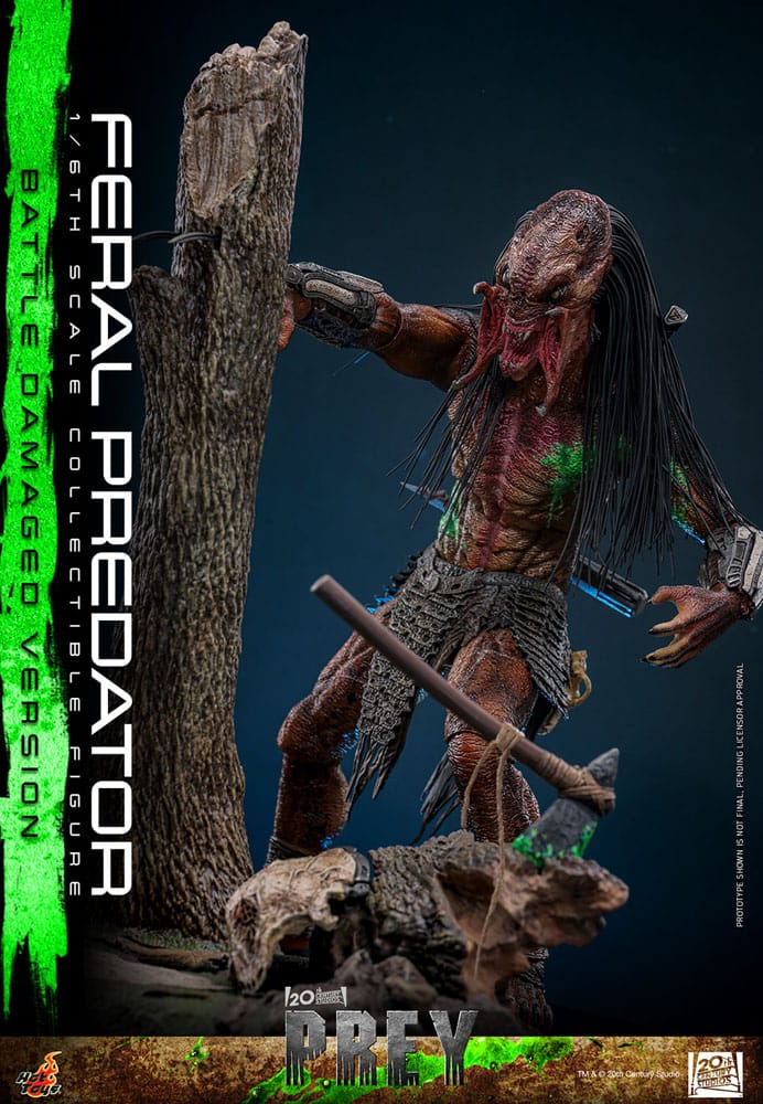 FERAL PREDATOR (BATTLE DAMAGED VERSION) – FIGURA 1/6 – PREY (HOT TOYS)