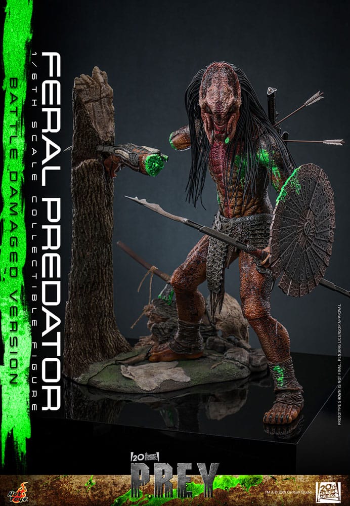 FERAL PREDATOR (BATTLE DAMAGED VERSION) – FIGURA 1/6 – PREY (HOT TOYS)