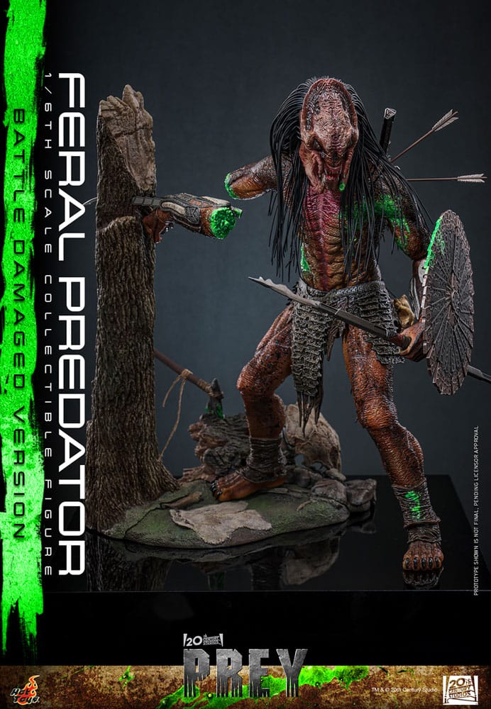 FERAL PREDATOR (BATTLE DAMAGED VERSION) – FIGURA 1/6 – PREY (HOT TOYS)