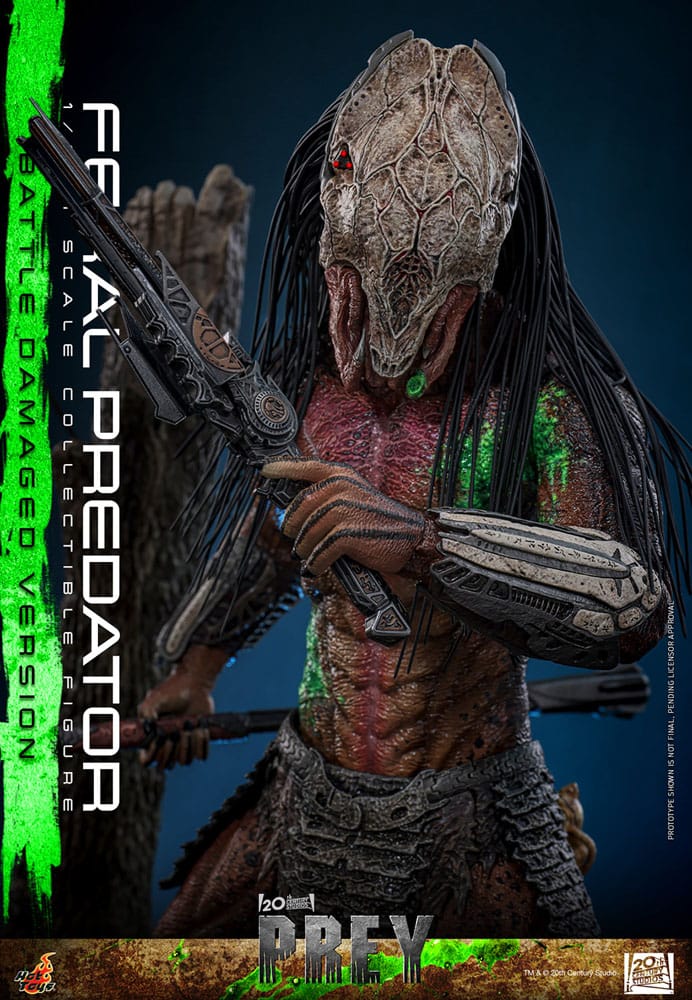 FERAL PREDATOR (BATTLE DAMAGED VERSION) – FIGURA 1/6 – PREY (HOT TOYS)