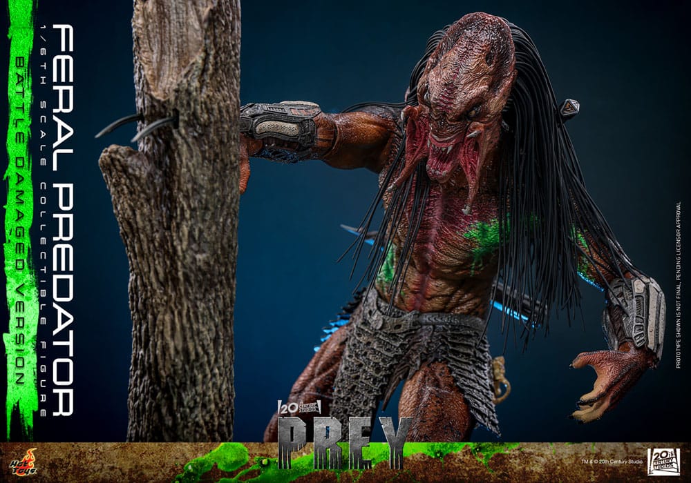 FERAL PREDATOR (BATTLE DAMAGED VERSION) – FIGURA 1/6 – PREY (HOT TOYS)