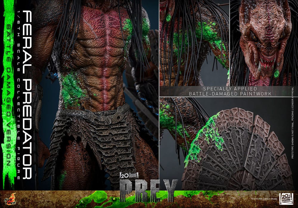 FERAL PREDATOR (BATTLE DAMAGED VERSION) – FIGURA 1/6 – PREY (HOT TOYS)