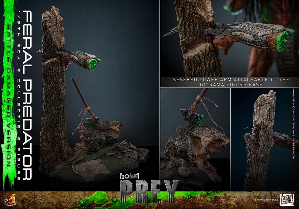 FERAL PREDATOR (BATTLE DAMAGED VERSION) – FIGURA 1/6 – PREY (HOT TOYS)
