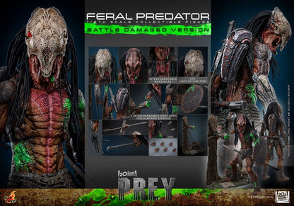 FERAL PREDATOR (BATTLE DAMAGED VERSION) – FIGURA 1/6 – PREY (HOT TOYS)