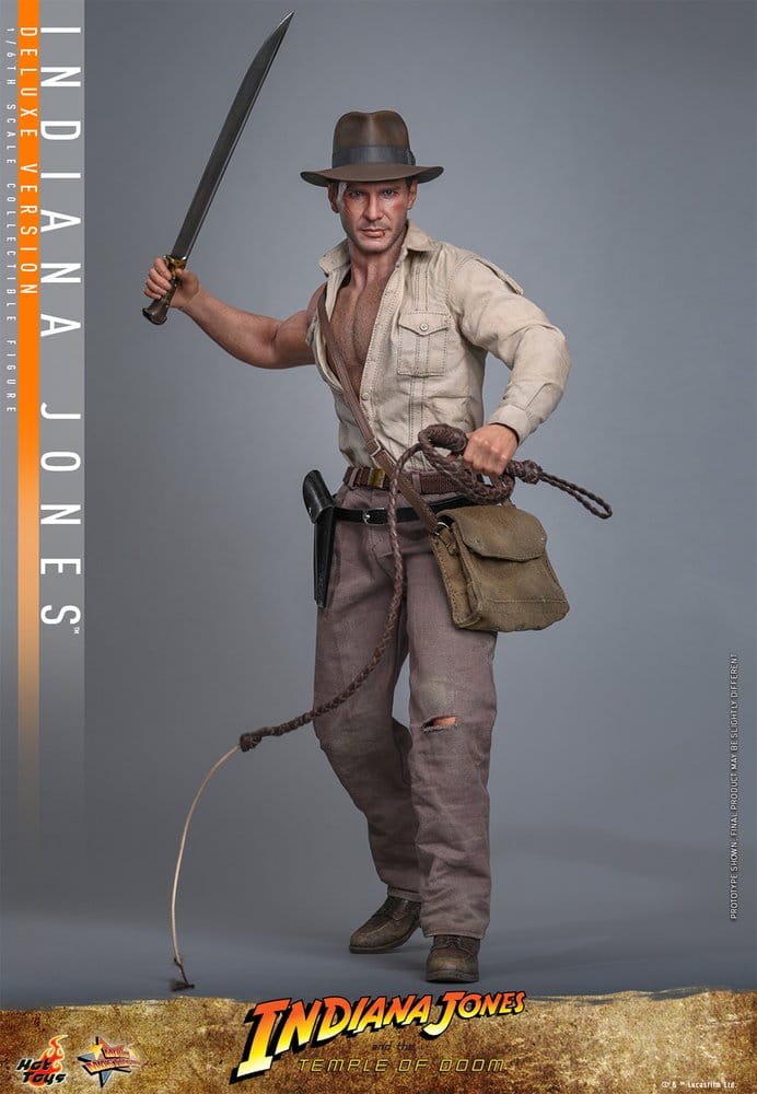 INDIANA JONES – FIGURA MOVIE MASTERPIECE 1/6 (HOT TOYS – INDIANA JONES AND THE TEMPLE OF DOOM) DELUXE VERSION – 30 CM