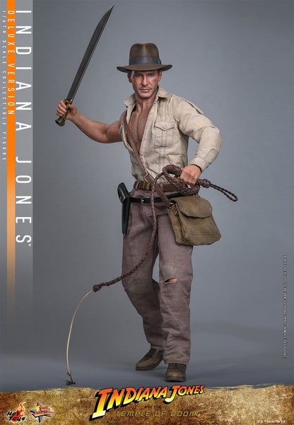 INDIANA JONES – FIGURA MOVIE MASTERPIECE 1/6 (HOT TOYS – INDIANA JONES AND THE TEMPLE OF DOOM) DELUXE VERSION – 30 CM