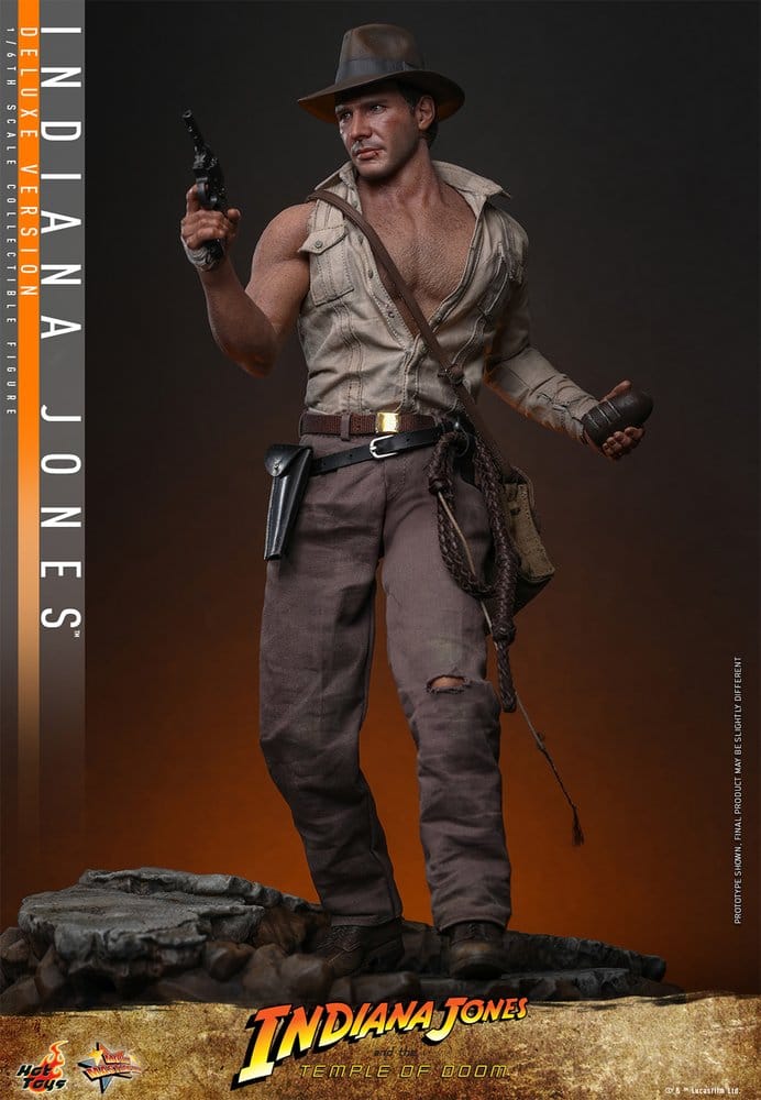 INDIANA JONES – FIGURA MOVIE MASTERPIECE 1/6 (HOT TOYS – INDIANA JONES AND THE TEMPLE OF DOOM) DELUXE VERSION – 30 CM