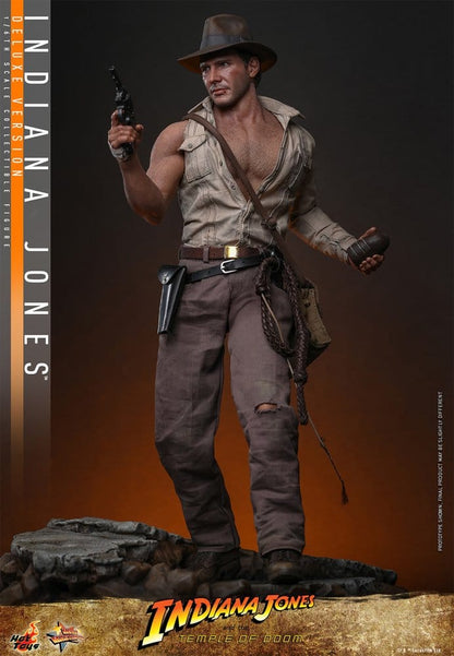 INDIANA JONES – FIGURA MOVIE MASTERPIECE 1/6 (HOT TOYS – INDIANA JONES AND THE TEMPLE OF DOOM) DELUXE VERSION – 30 CM