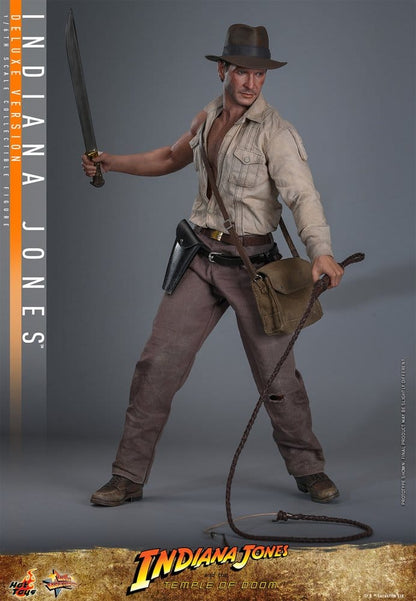INDIANA JONES – FIGURA MOVIE MASTERPIECE 1/6 (HOT TOYS – INDIANA JONES AND THE TEMPLE OF DOOM) DELUXE VERSION – 30 CM