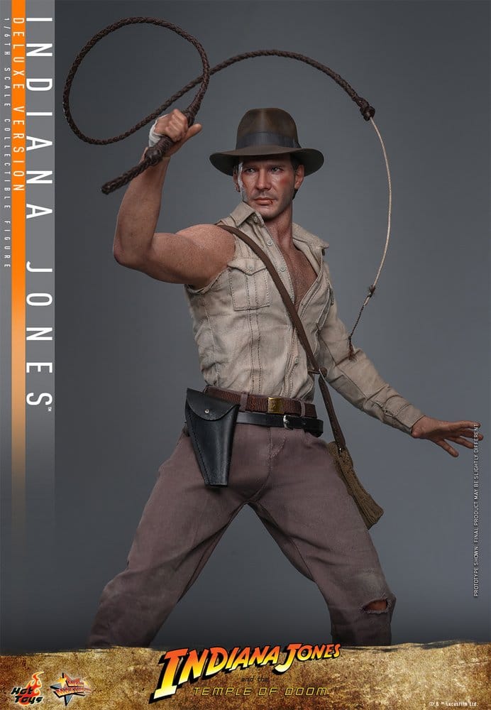 INDIANA JONES – FIGURA MOVIE MASTERPIECE 1/6 (HOT TOYS – INDIANA JONES AND THE TEMPLE OF DOOM) DELUXE VERSION – 30 CM