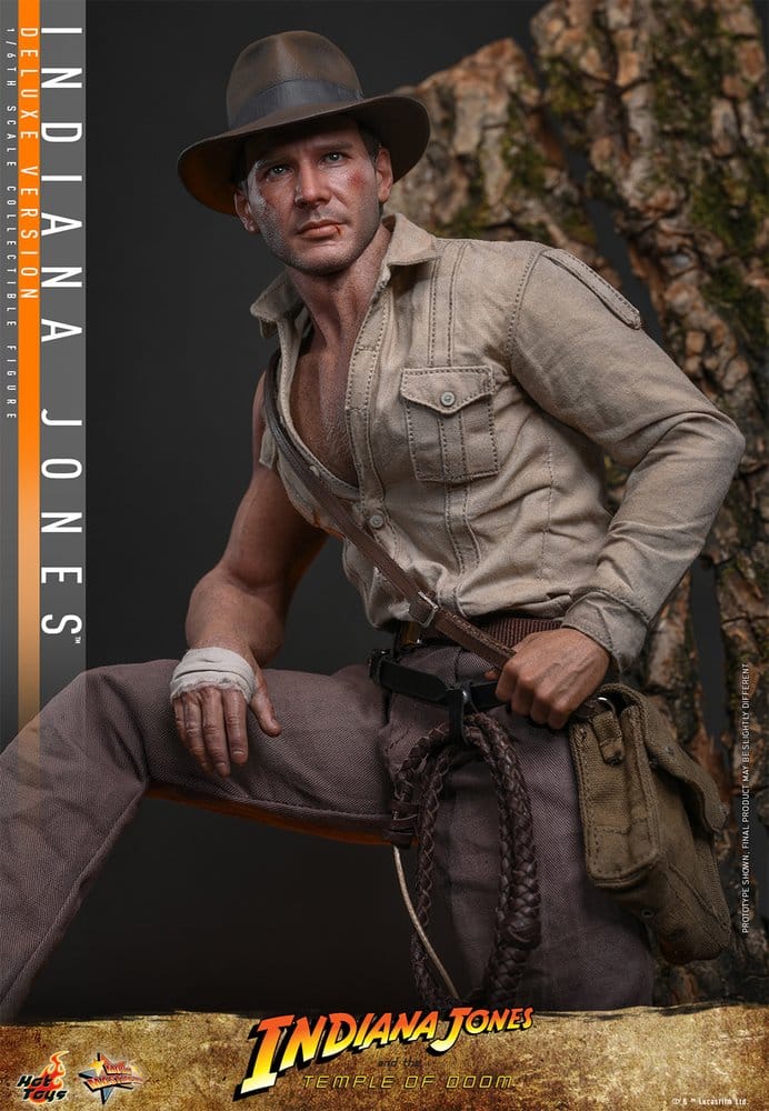 INDIANA JONES – FIGURA MOVIE MASTERPIECE 1/6 (HOT TOYS – INDIANA JONES AND THE TEMPLE OF DOOM) DELUXE VERSION – 30 CM