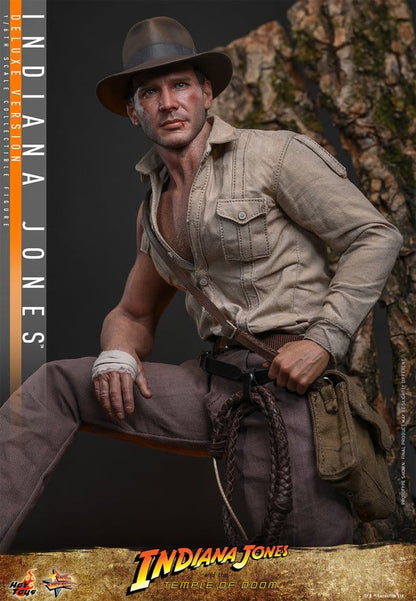 INDIANA JONES – FIGURA MOVIE MASTERPIECE 1/6 (HOT TOYS – INDIANA JONES AND THE TEMPLE OF DOOM) DELUXE VERSION – 30 CM