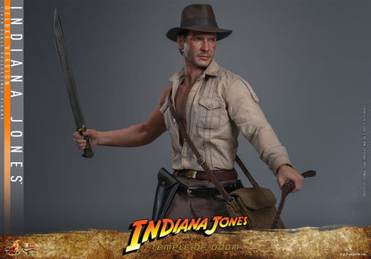 INDIANA JONES – FIGURA MOVIE MASTERPIECE 1/6 (HOT TOYS – INDIANA JONES AND THE TEMPLE OF DOOM) DELUXE VERSION – 30 CM