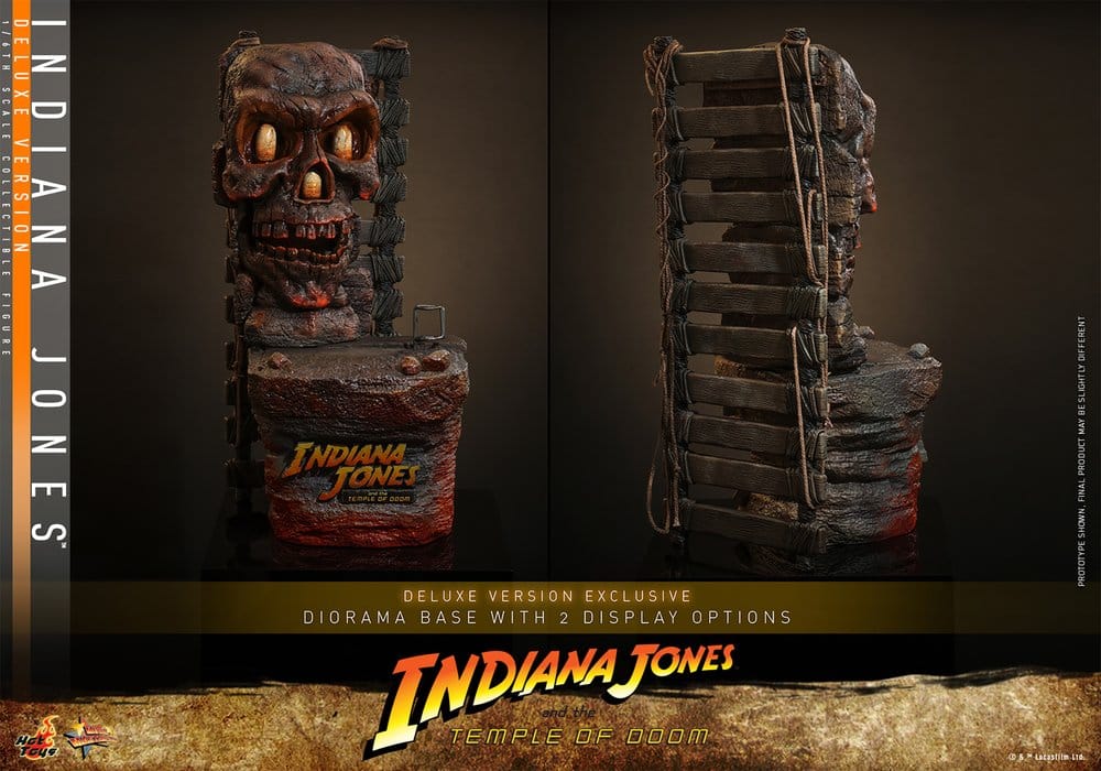 INDIANA JONES – FIGURA MOVIE MASTERPIECE 1/6 (HOT TOYS – INDIANA JONES AND THE TEMPLE OF DOOM) DELUXE VERSION – 30 CM