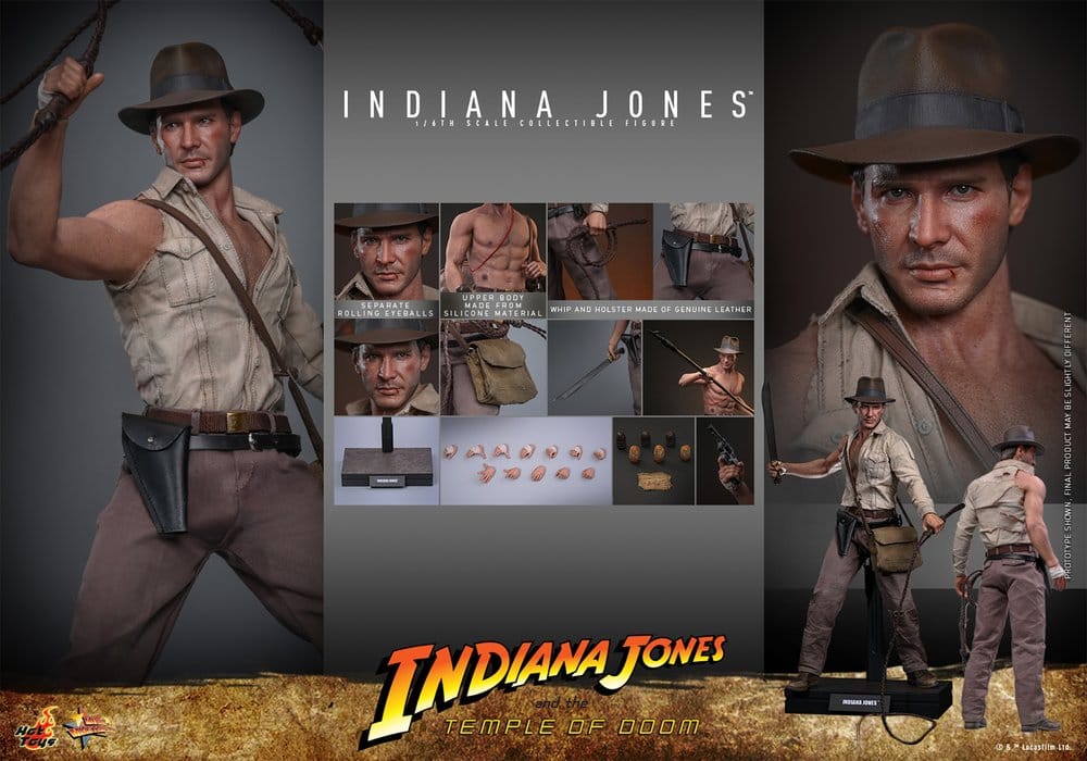 INDIANA JONES – FIGURA MOVIE MASTERPIECE 1/6 (HOT TOYS – INDIANA JONES AND THE TEMPLE OF DOOM) – 30 CM