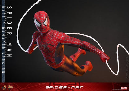 SPIDER-MAN – FIGURA MOVIE MASTERPIECE 1/6 (HOT TOYS – MARVEL) BATTLE DAMAGED VERSION – 30 CM
