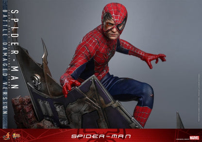 SPIDER-MAN – FIGURA MOVIE MASTERPIECE 1/6 (HOT TOYS – MARVEL) BATTLE DAMAGED VERSION – 30 CM